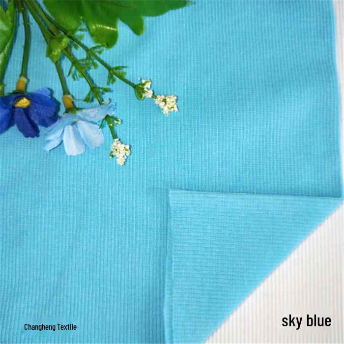 All-Cotton Knitted 2x2 Rib Fabric for Sweatshirt Neckline, Cuffs, and Hem