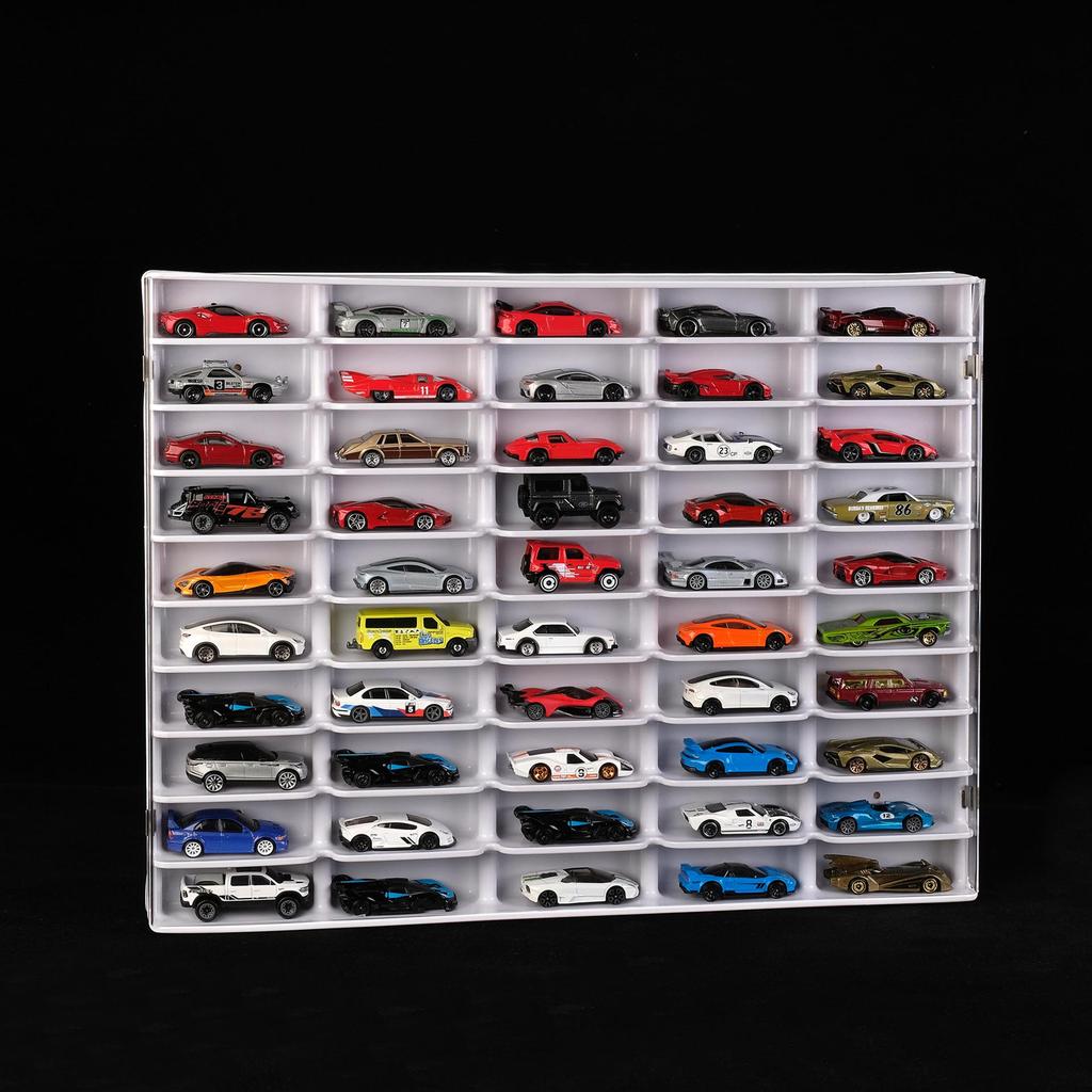 Hot Wheels 1:64 Diecast Car Display Stand & Organizer Box for Kids