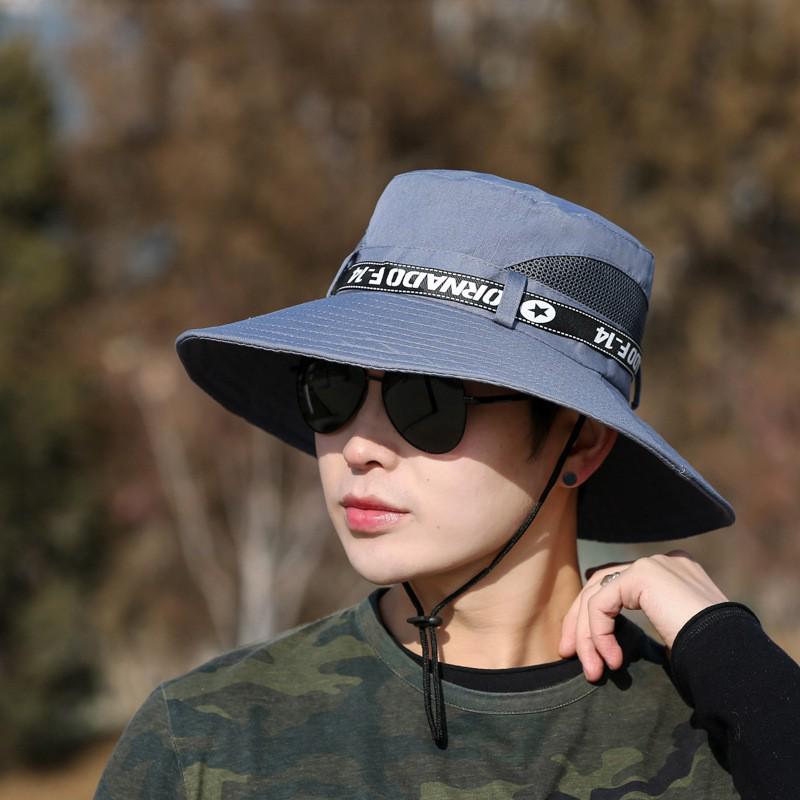 Men's Breathable Outdoor Sun Hat for Fishing and Mountaineering