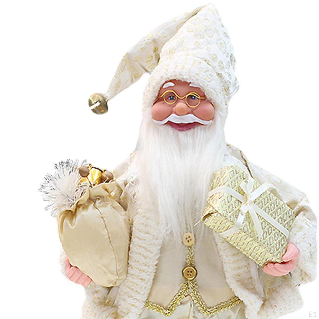 18 Inch Santa Decoration Figure with Gift Bag for Home And Office