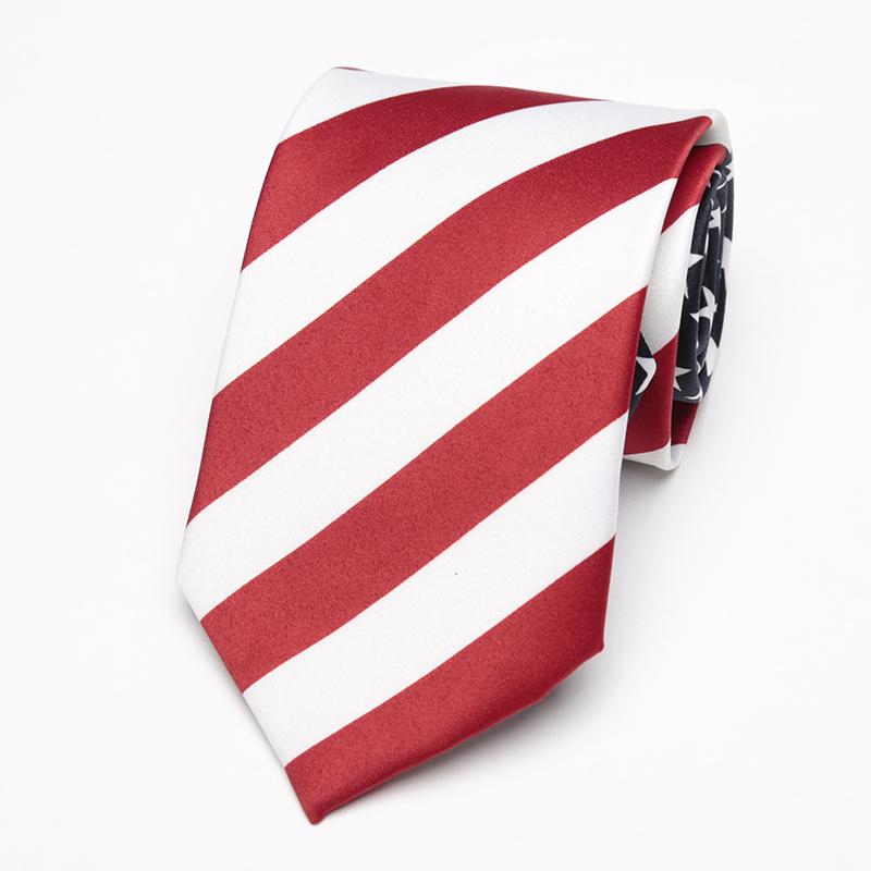 

Fashion Classic Artificial Silk Star Striped American Flag Mens Necktie for Man Wedding Performance Tie for Business Party Ties бордовый