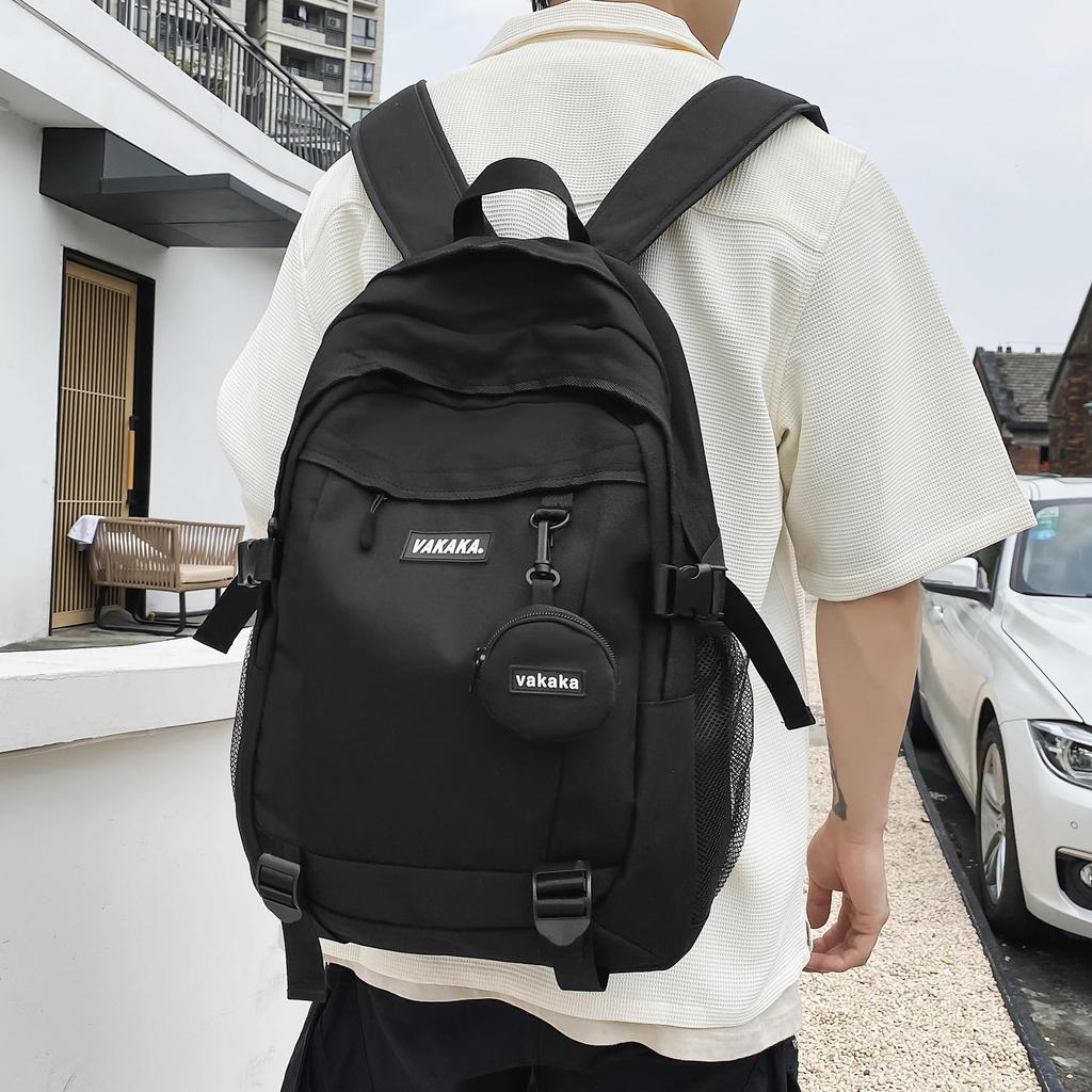 Large School High School Men and Junior High School Business Travel [ZESU] Women's Backpack, Capacity, Rucksack, Korean, Students, Commuting, Men's