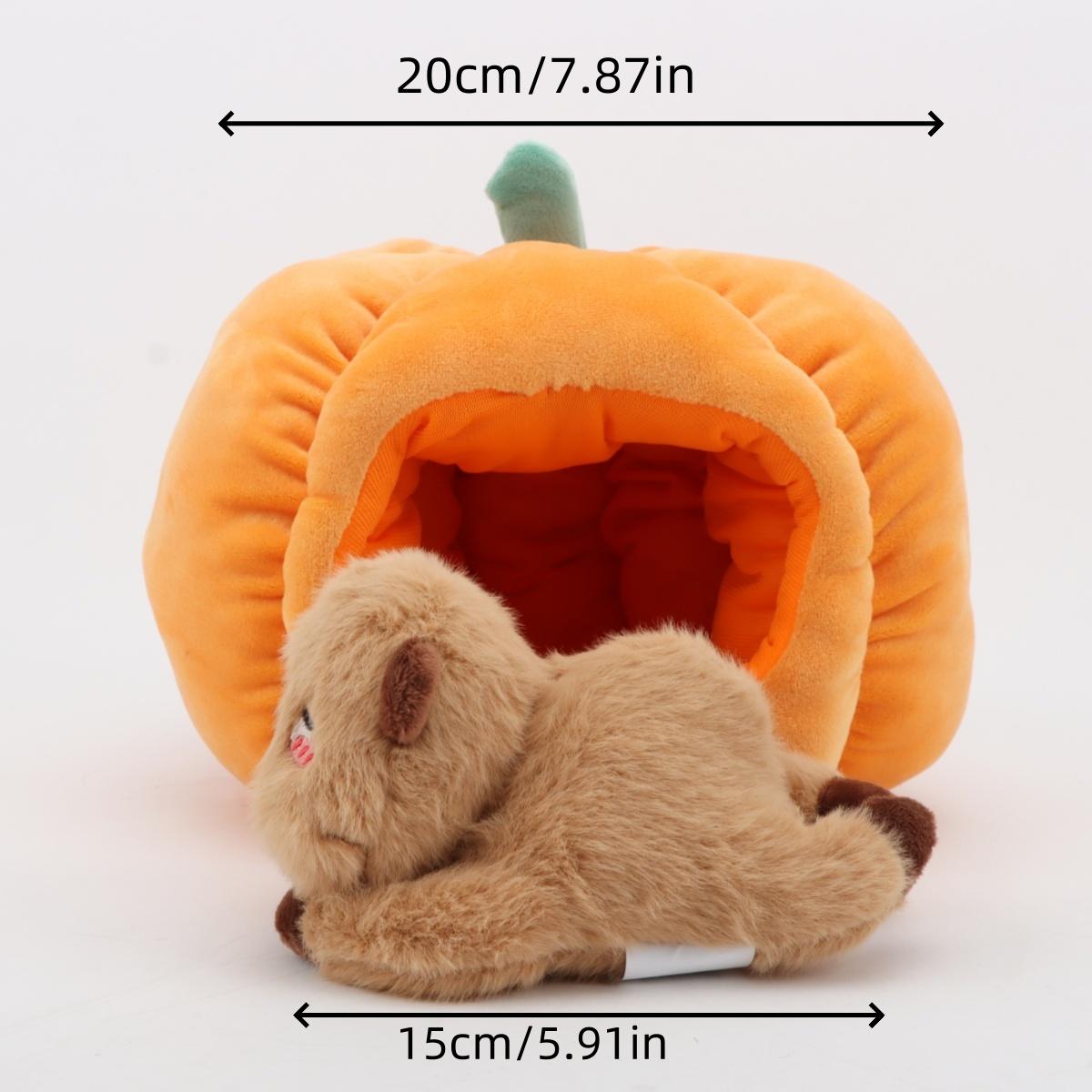

Non-Toxic Cute Pumpkin Capybara Plush Toy-2-In-1 Reversible Stuffed Animal Adorable Halloween Capybara/Pumpkin Gift Kids Halloween Horror 20cm