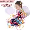 0Pcs Mix Colors Hair Ties For Girls, Little Girls' Small Hair Ropes, Elastic Hair Tie Toddler Set For Girls, Soft Rubber Bands Hair Bands