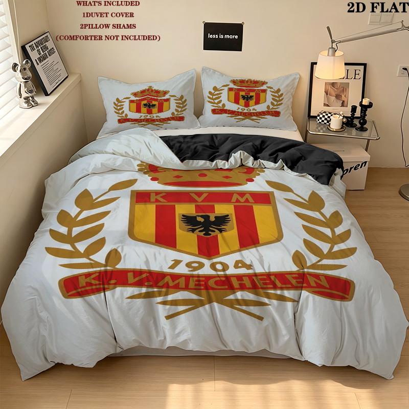 Kv Mechelen Pattern Bedding uilt Set uilt Cover Pillowcase Home Decoration Birthday Gift (1 * duvet cover + 2 * pillowcase without core)