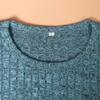 GMXIA Damenmode, lässig, einfarbig, langärmelig, O-Ausschnitt, Blusen und Hemden