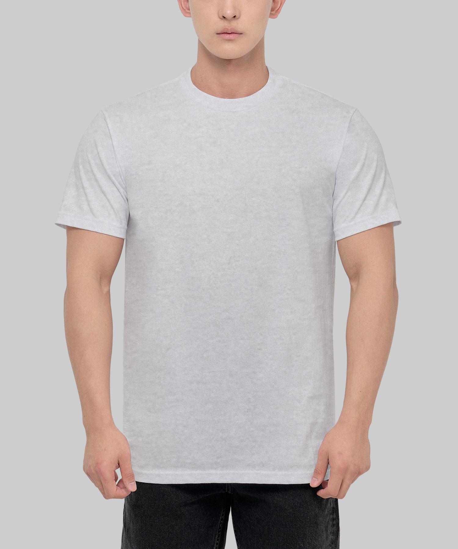 Shakawear 6.0Oz Active Plain Basic Short Sleeve T-Shirt_Gray Xl