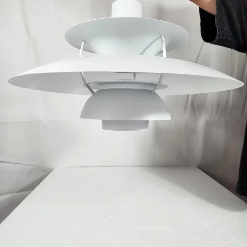 

Датский дизайн, железный подвесной светильник E27 LED, люстра, скандинавский цветной зонт, лампа для обеденного стола, потолочный декор для кухни, подвесной светильник Dia30cm&changeable чистый белый