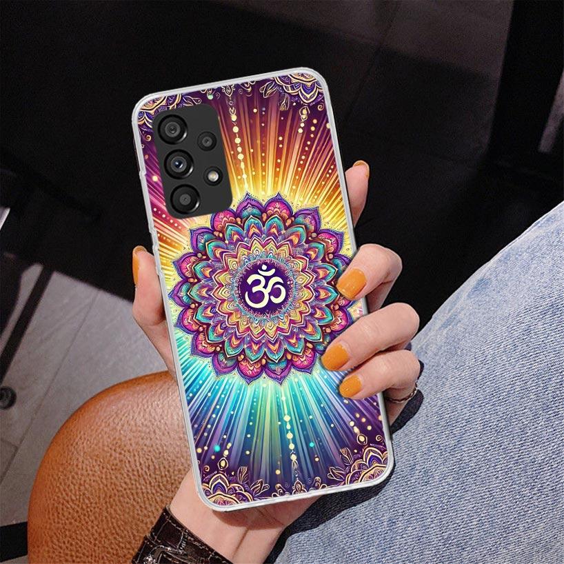 Mandala Chakra Insist Yoga Phone Case For Samsung Galaxy A52 A32 A22 A12 A51 A31 A50S A30S A20S A10S Note 20 Ultra 10 Plus S10 A