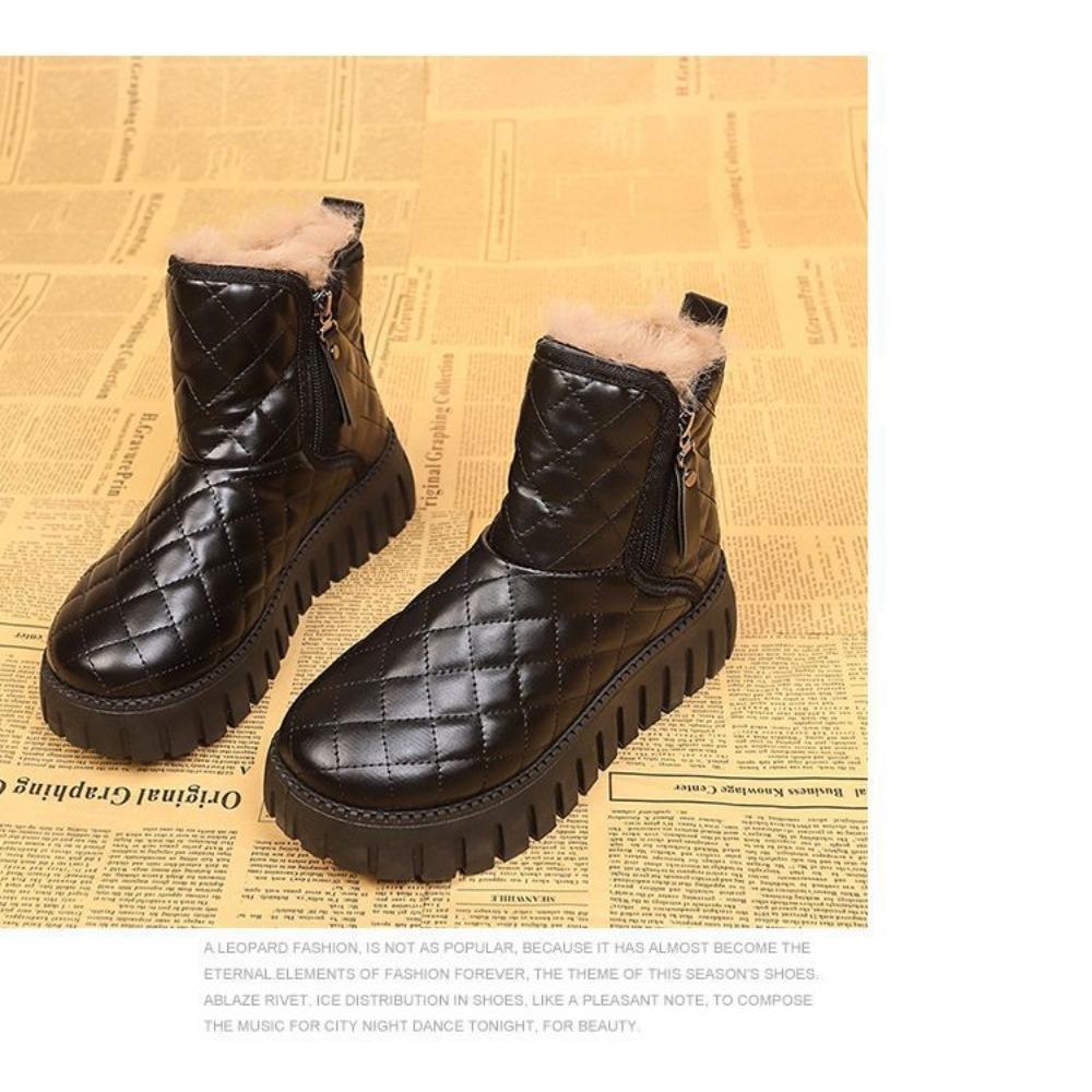 Winter Wildleder Wasserdichte Schneestiefel für Damen