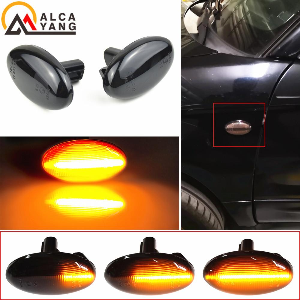 

2 Pcs Dynamic Amber LED Side Marker Turn Signal Sequential Blinker Light for Subaru Liberty Forester Impreza Wrx Sti 2002-2007