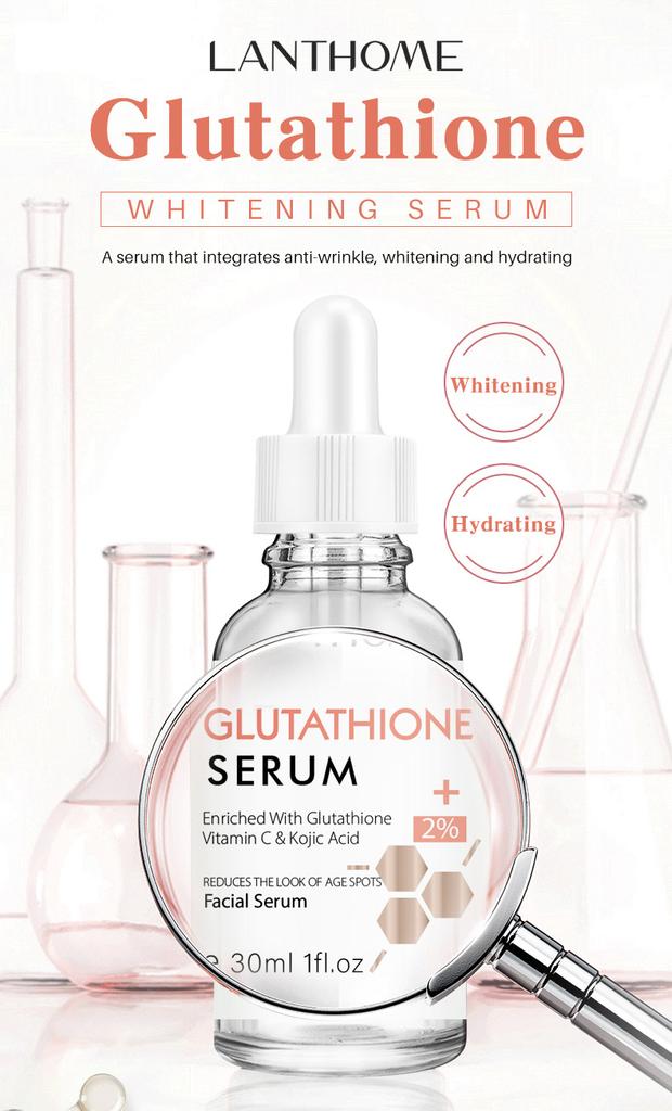 Glutathione Brightening Serum – Dark Spot Corrector & Skin Illuminator, Hydrating Face Essence for Dull Skin Less