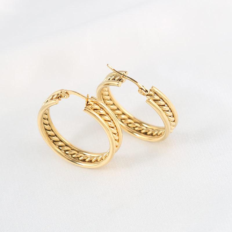 Simple Earrings Trendy Temperament Niche Design High Sense Cold Wind Earrings Women's Models