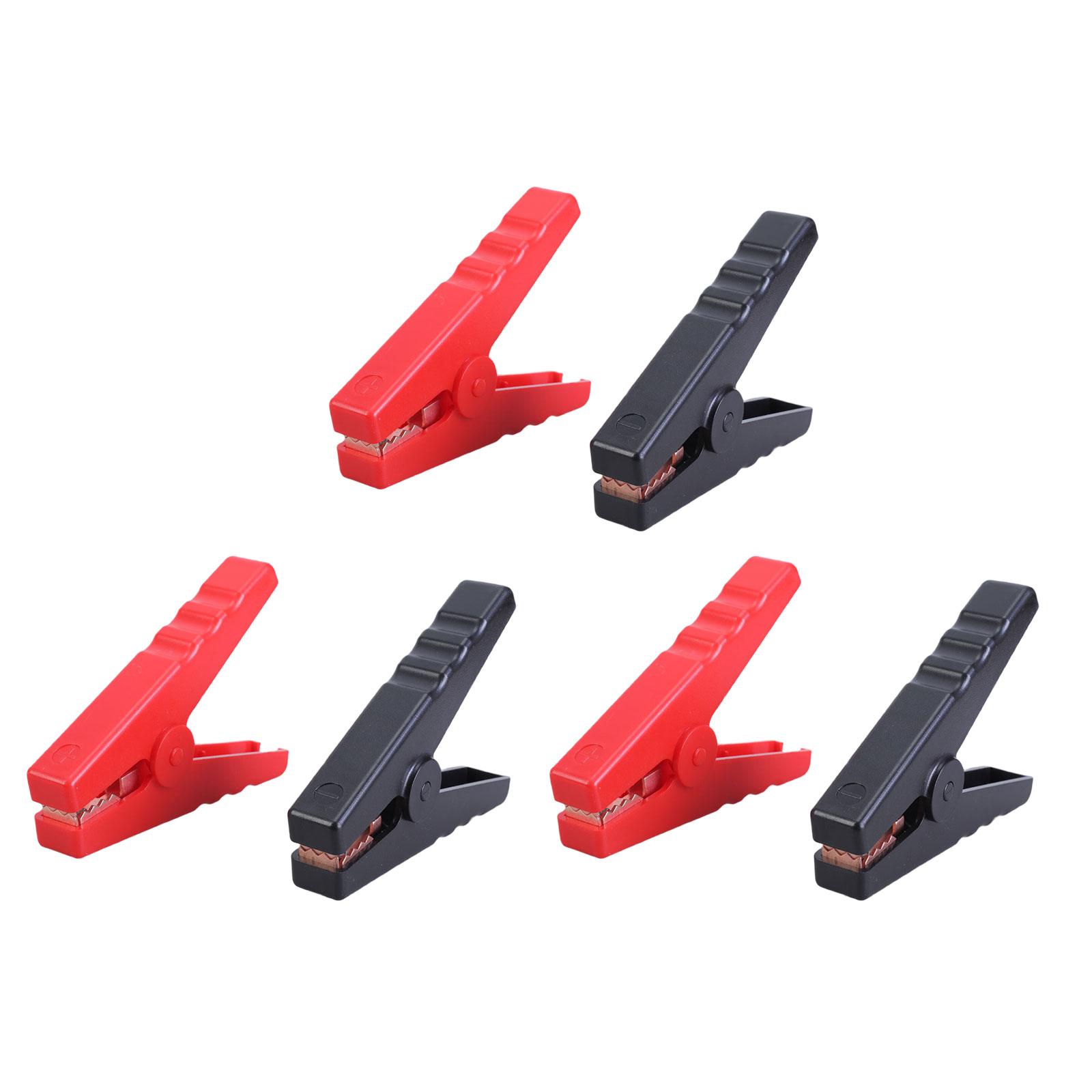 

3 Pairs Heavy Duty Copper Alligator Clips 300A Car Battery Charger Clamps Crocodile Clamps for Automotive & Boat Use B