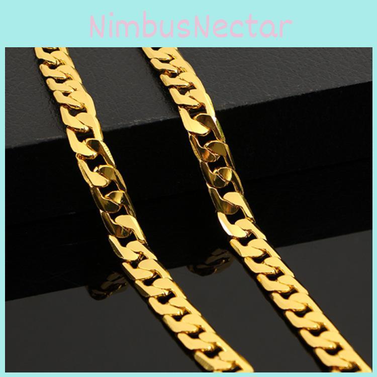 Men's Fashion Necklace Punk Curb Link Chain 60cm Premium Quality Classic Appeal