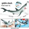 Shark Model Set: Megalodon, Whale, Great White, Blue, Grey Mackerel, Man-eater, Hammerhead Toy