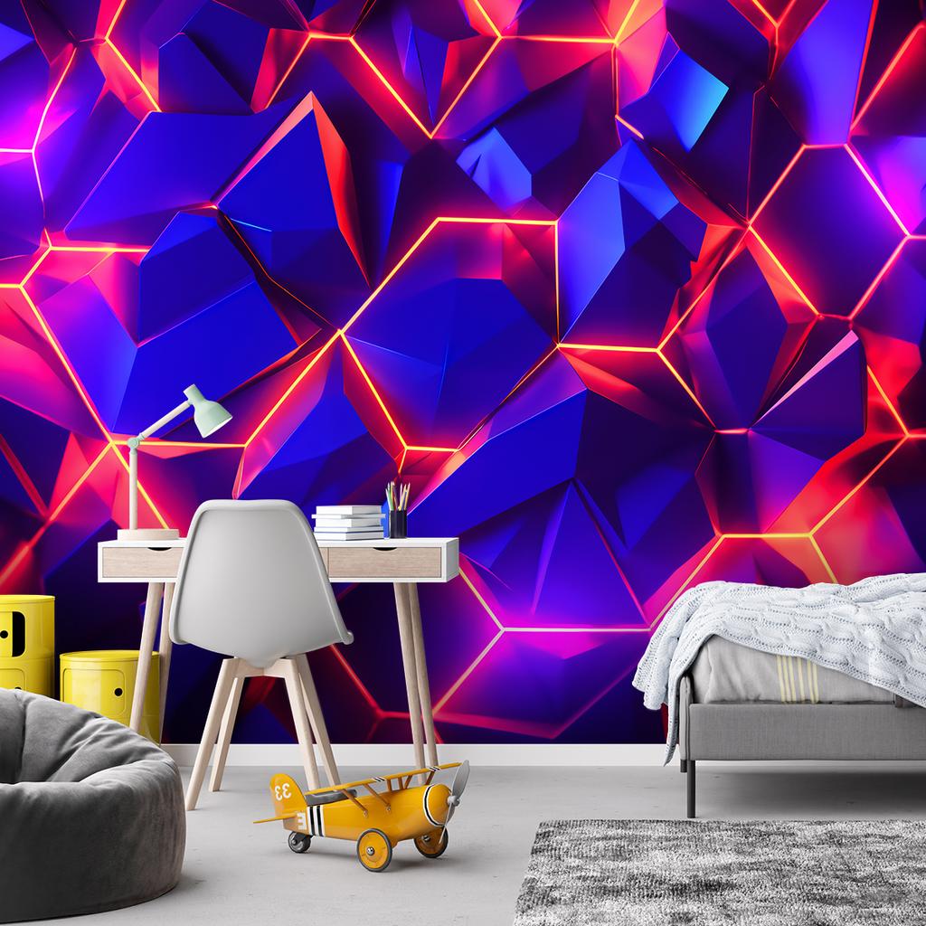 Wallpaper Neon Abstract Texture