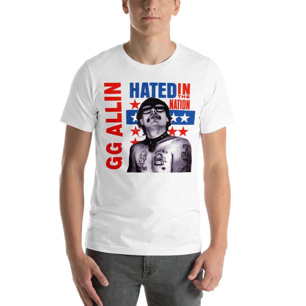 GG Allin T-Shirt Punk Rock Unisex Heavy Cotton Tee Shirt M