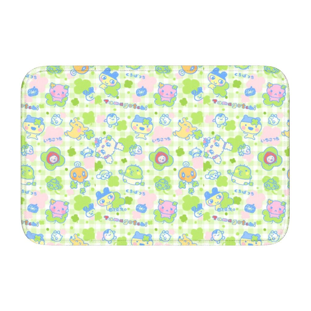 Tamagotchies Cartoon Floor Door Kitchen Bathroom Mat Anti-Slip Indoor  Doormat Garage Living Room Entrance Rug Carpet Footpad