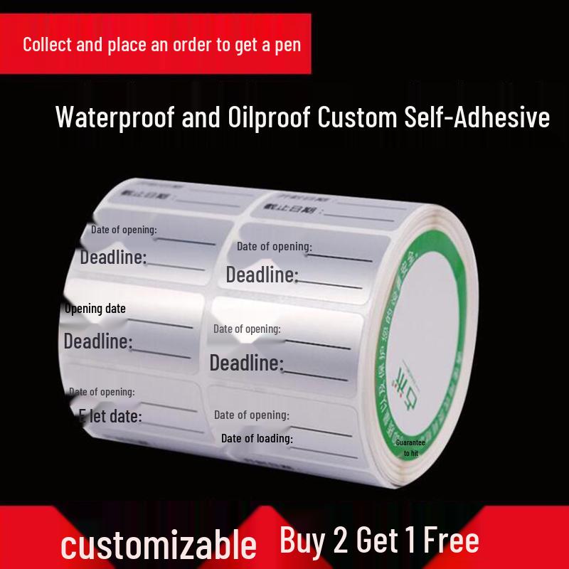 Waterproof Food Label Stickers: Classification & Opening Date for Frozen Items