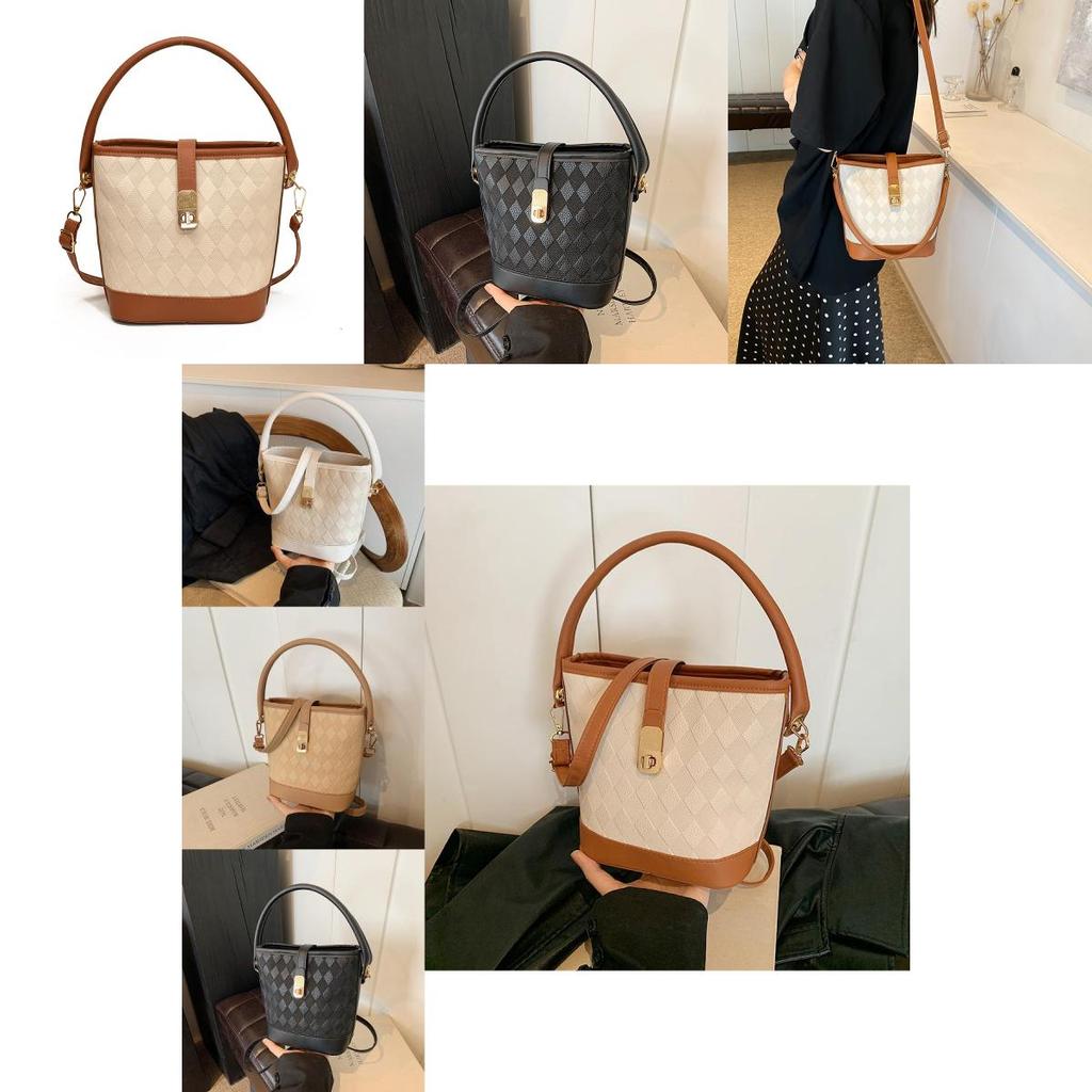 Fashionable Bucket Bag For Women 2024 Summer New Simple Casual Single Shoulder Bag