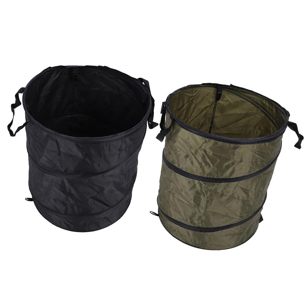 90L Folding Trash Container Portable Water Proof Oxford Cloth Camping Trash Bin for Picnic Outdoor