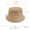 Children's Adjustable Solid Color Cotton Bucket Hat - European & American Style for Boys and Girls