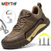 Insulated 10kV Work Shoes Men Composite Toe Anti-smash Safety Shoes Men Boots Puncture-Proof Indestructible Shoes Non-slip