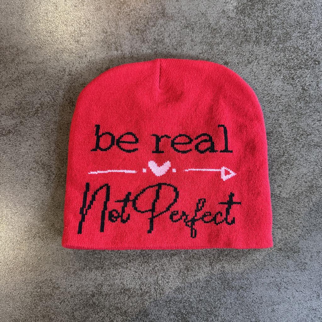 High Top Knit Hat For Men Women With Letter Design Warm Acrylic Breathable For Winter Season