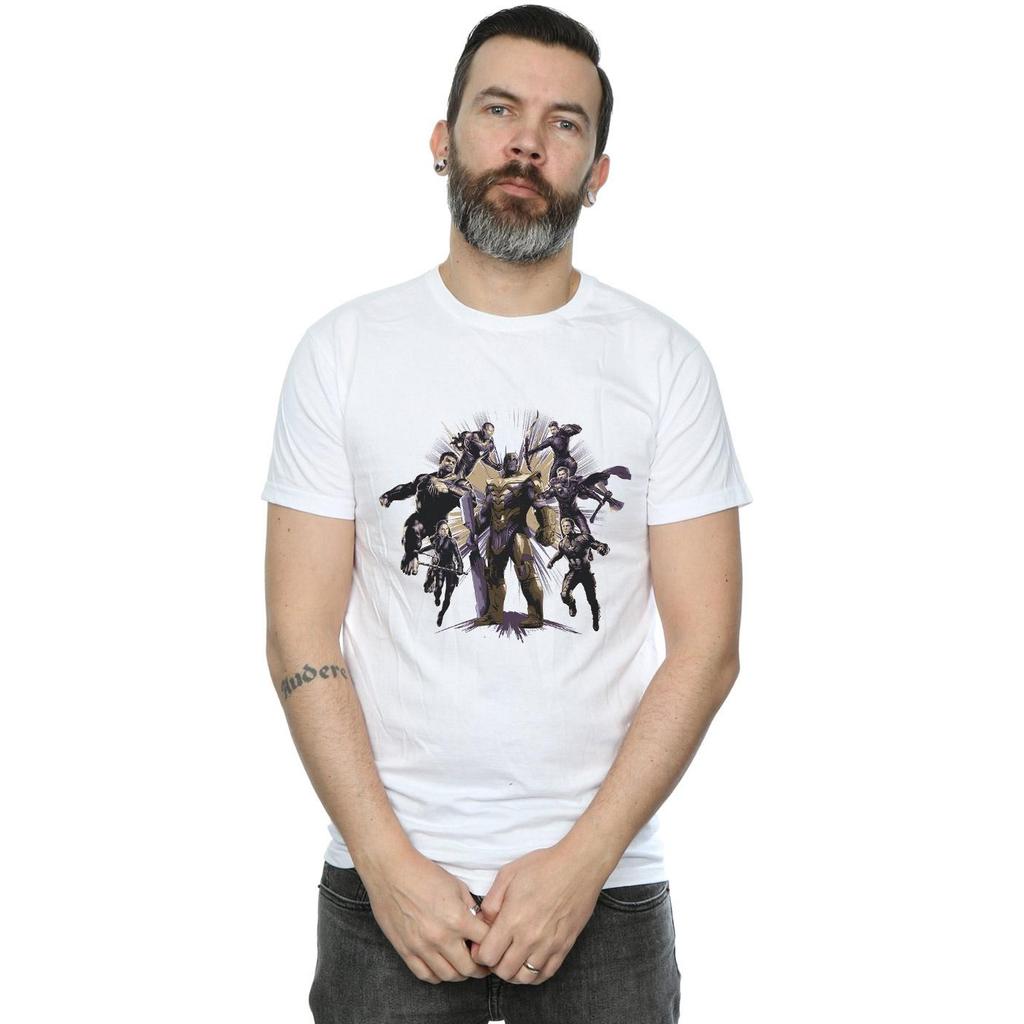Marvel Mens Avengers Endgame Vs Thanos T-Shirt
