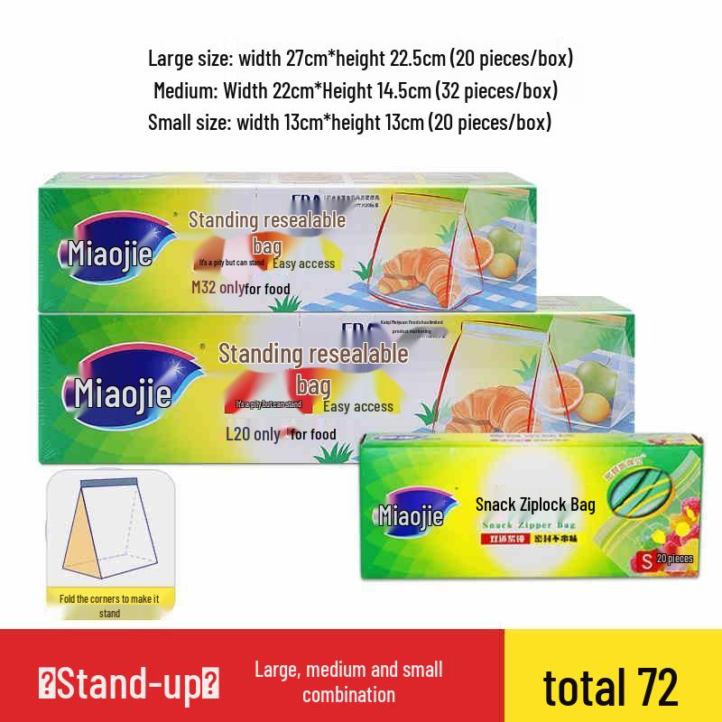 Miaojie Refrigerator Freezer Fresh-keeping Bags