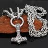 New Nordic Culture Vintage Men's Necklace Viking Sheep Head Pendant Jewelry Necklace