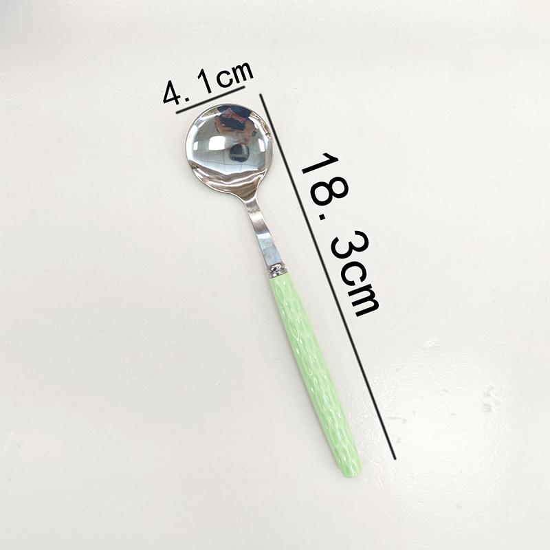 Stainless Steel Coffee Spoon Teaspoon Long Handle Dessert Ice Cream Spoon Cake Spoon Tableware Kitchen Gadgets
