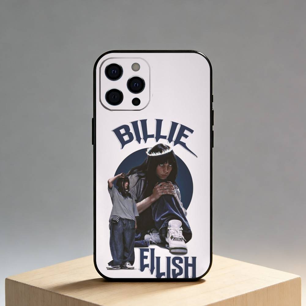EPC Singer B-BillieS Phone Case For iPhone17,16,15,14,13,12 Plus,Max Soft Silicone Black Cover