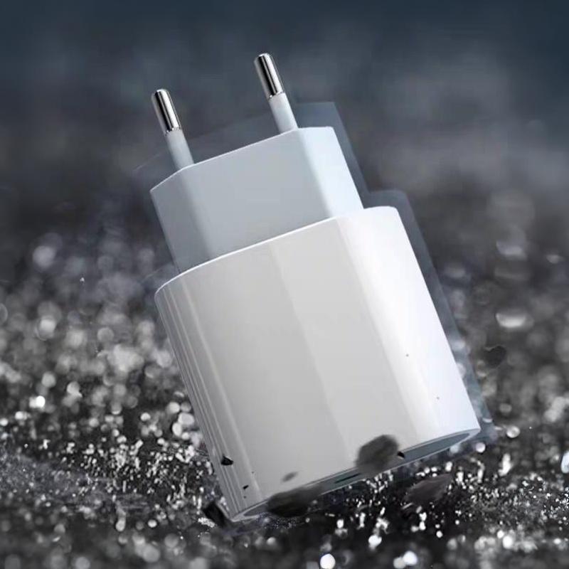 USB nabíječka Rychlé nabíjení 2 porty PD QC 3.0 Typ C Nabíječka Evropský rychlonabíjecí adaptér pro nabíjení telefonu