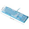104-Key Full-Size Mechanical Keyboard with Blue Switches Ergonomic Design, Anti-Ghosting for PC Esports & Office Use