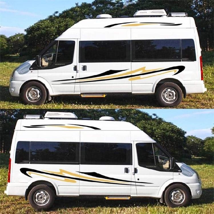 Versatile Car Side Stripes Sticker Scratch Resistant Eye Catching Campers  Side Stripes Sticker Set for Motorhome