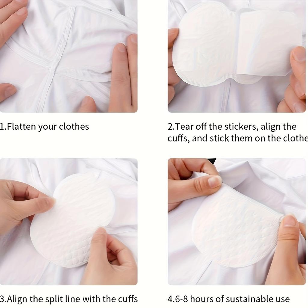 20/30/50/70pcs-Disposable underarm and armpit sweat pads, sweat absorbing patches, deodorant, non-woven fabric, breathable