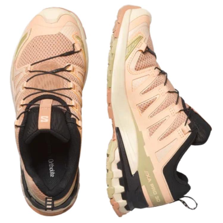 SALOMON XA Pro 3D V9 Cork Peach Fuzz Women Sneakers Orange Sponge L47589100