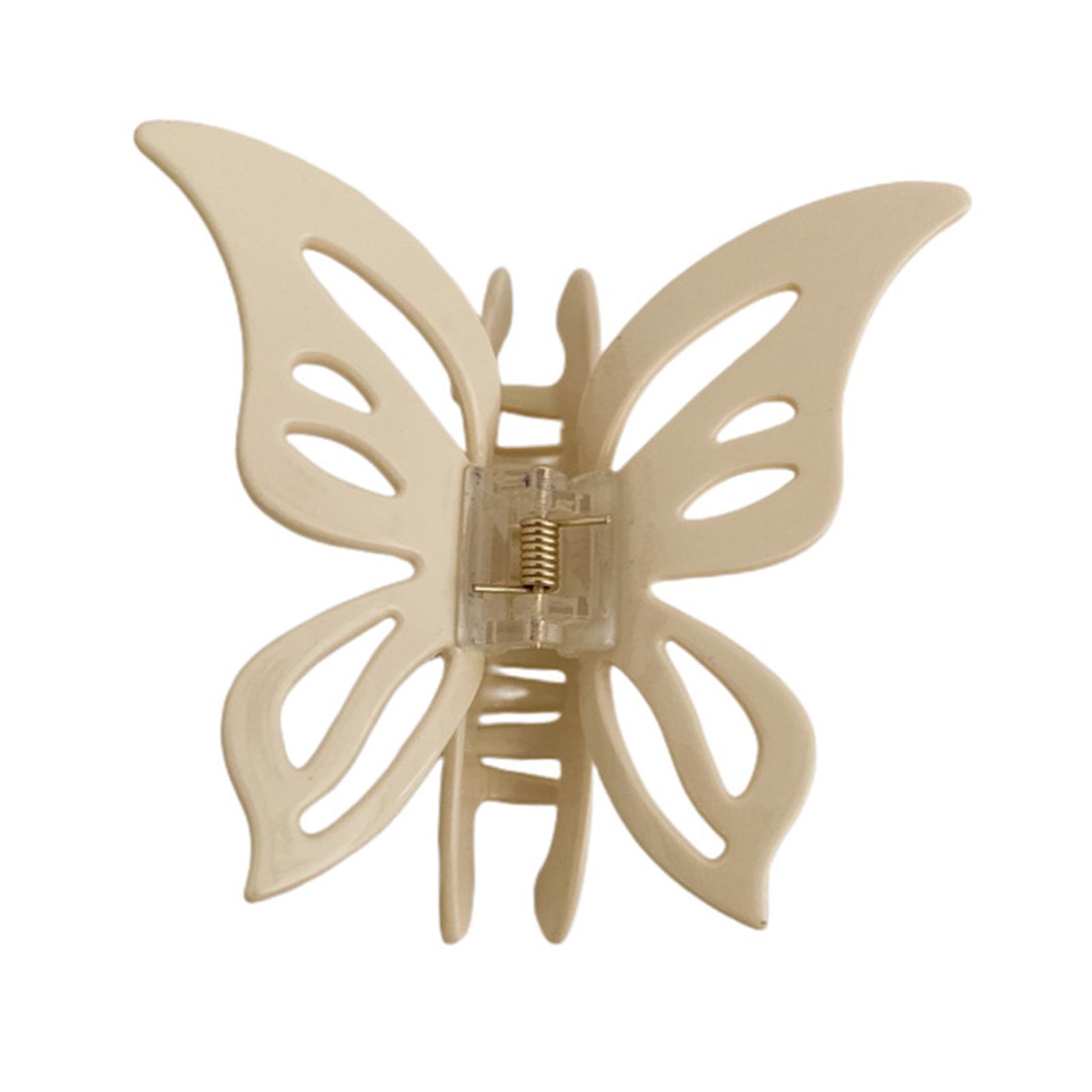 

Заколка для волос «бабочка», зажимы для волос «акулий коготь», заколки-бананы, нескользящие, для девочек, акриловый зажим для волос «конский хвост» для женщин