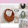 Chic Wrinkled Design Pea Bag Soft Tote In Classic Colors For Women With Versatile Style