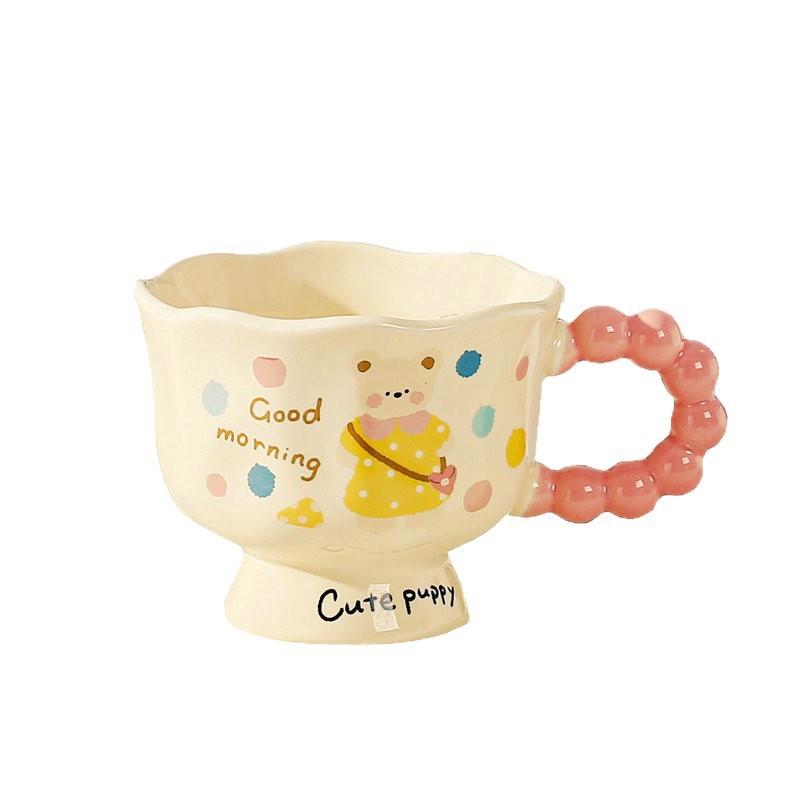 Cartoon Bear Ceramic Cup Souvenir Mug Household Water Cup Coffee Cup Birthday Gift High Appearance Cup