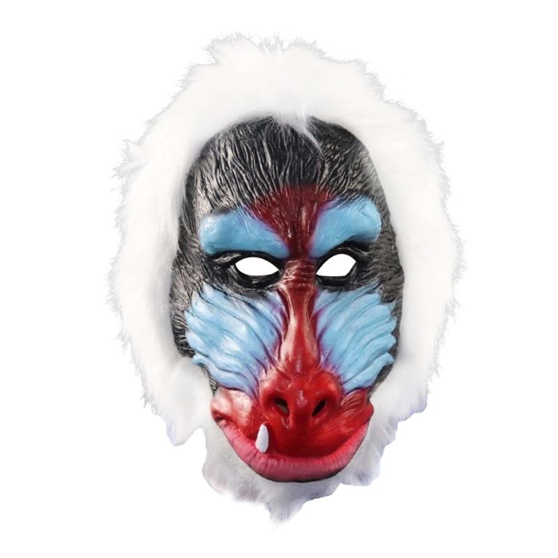 Full Face Chimpanzee Mask Breathable Latex Chimpanzee Mask For Men Women Cosplay Halloween Costume Accessories 1