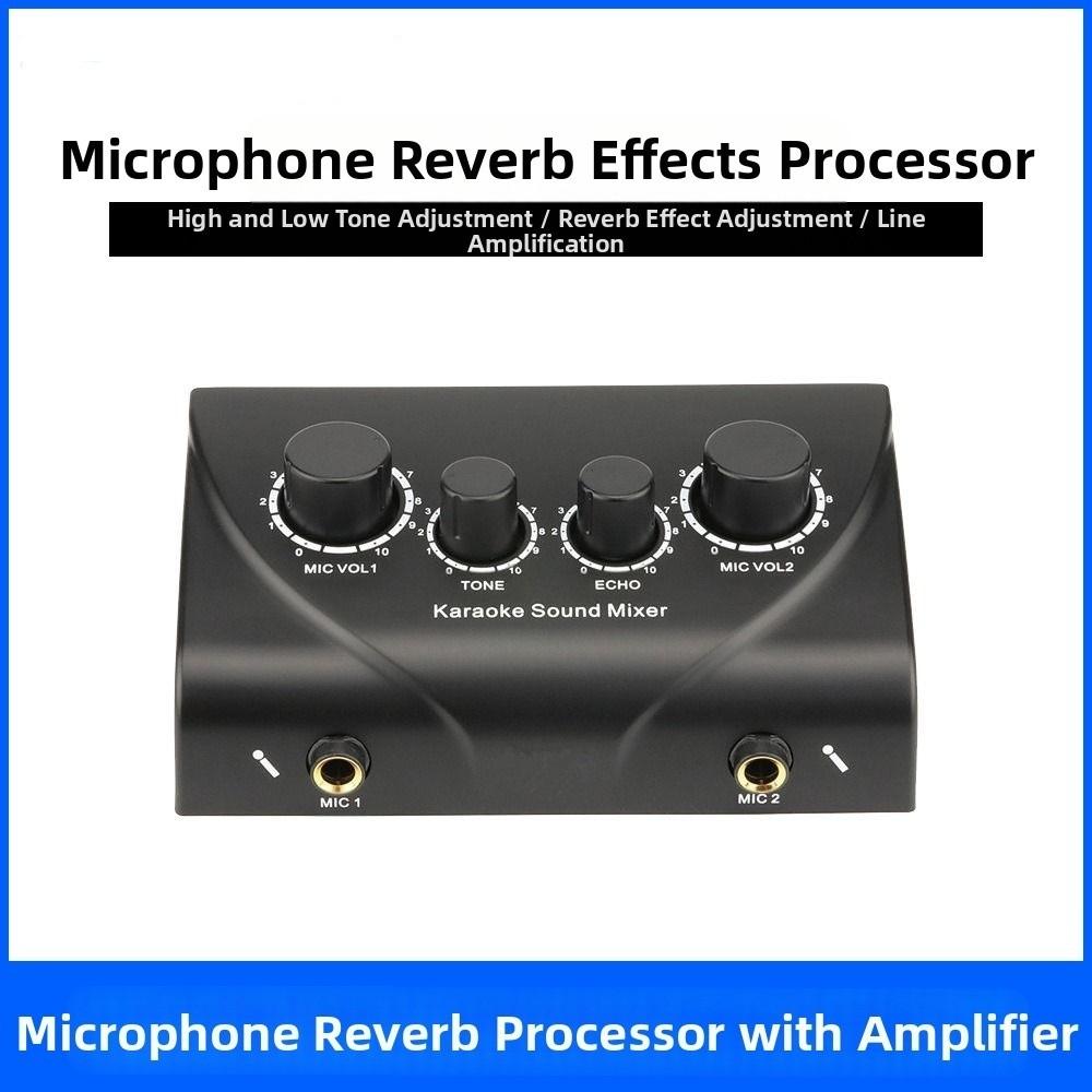 Multifunctional Audio Mixer Amplifier Karaoke Pre Effects Microphone Karaoke Echo Mixer