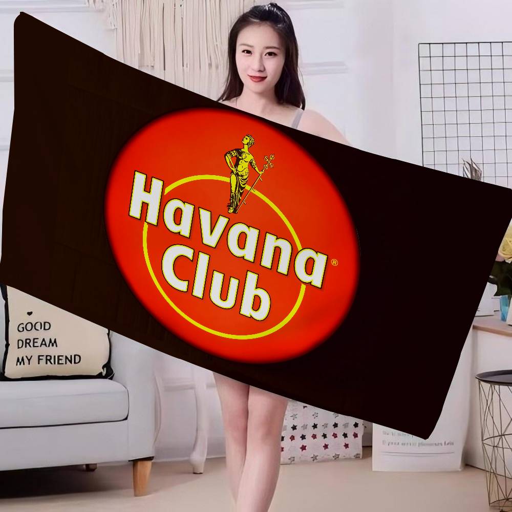 H-Havana C-Club Beach Towel Colorful Bath Towels for Girl Microfiber Quick Dry Custom Sand Free Beach Yoga Spa Gym Pool
