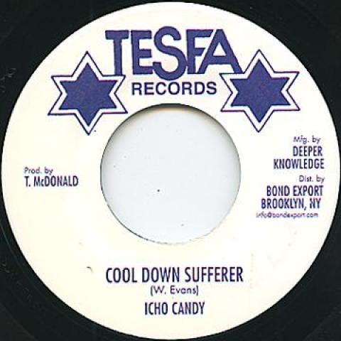 

7inch Record ICHO CANDY Cool Down Sufferer Version DKR150 TesfaDigikille 2013 US Reggae Ska Dub Used