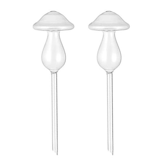 Self Watering Globes Clear Mushroom Plant Watering Bulbs Planter Insert Automatic Watering Devices for Indoor Outdoor Potted Plants