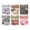 50Pcs Colorful English Letter Sticker Pack Vintage Alphabet Decor Stickers For DIY Scrapbook Journal Album Craft Supplies