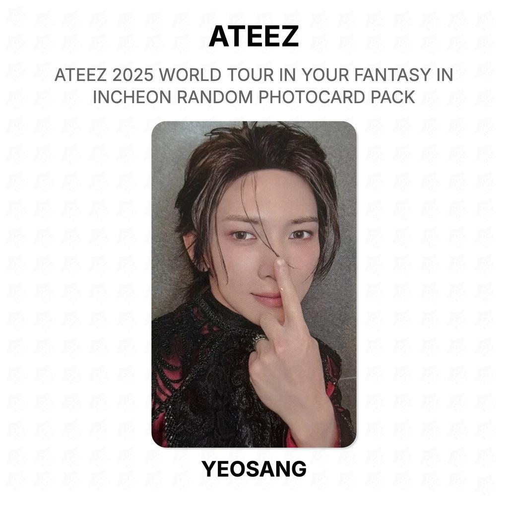 ATEEZ 2025 WORLD TOUR IN YOUR FANTASY IN INCHEON RANDOM PHOTOCARD PACK Official Photocard