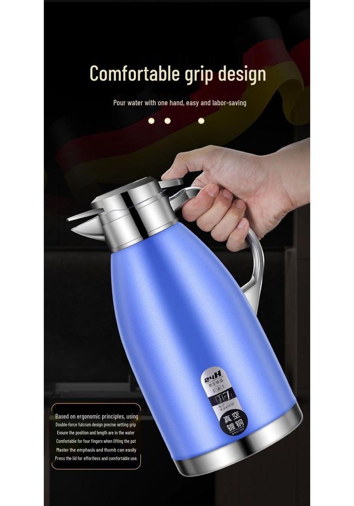 Stainless Steel Double-Layer Insulated Anti-Scald Kettle for Home & Commercial Use